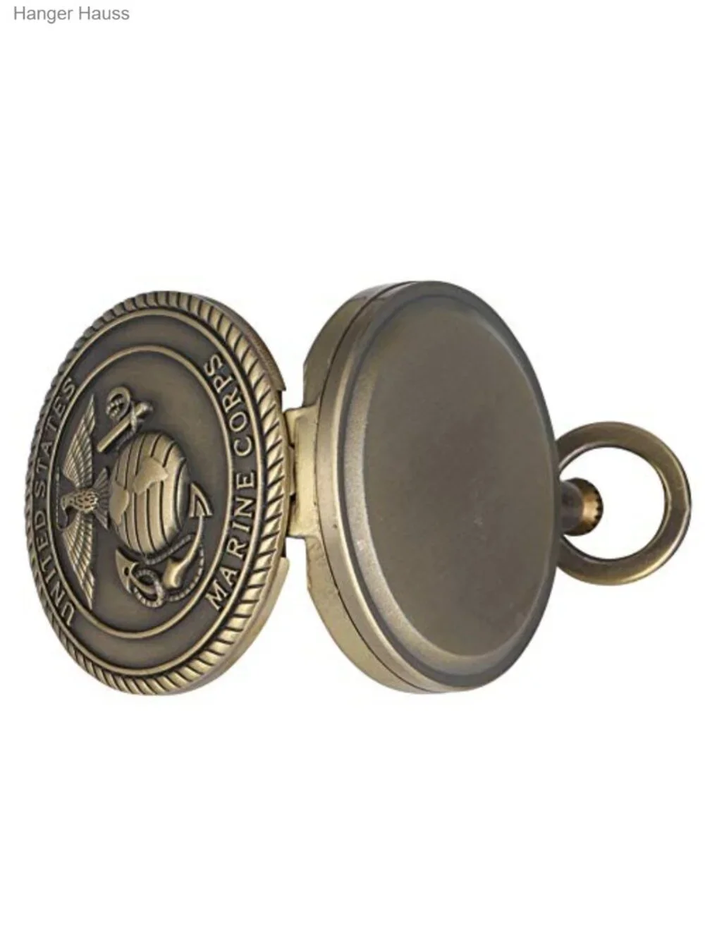 Bronze Retro Pocket Watch USMC Veterans Quartz Military